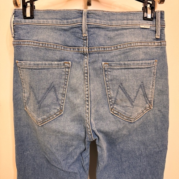 MOTHER Insider Crop Step Fray Jeans Shoot to thrill - Picture 6 of 6